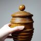 Tobacco jar, vintage turned wooden box from the 40s-50s