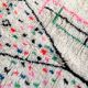 Moroccan Berber carpet Azilal ecru with colorful patterns 250x146cm
