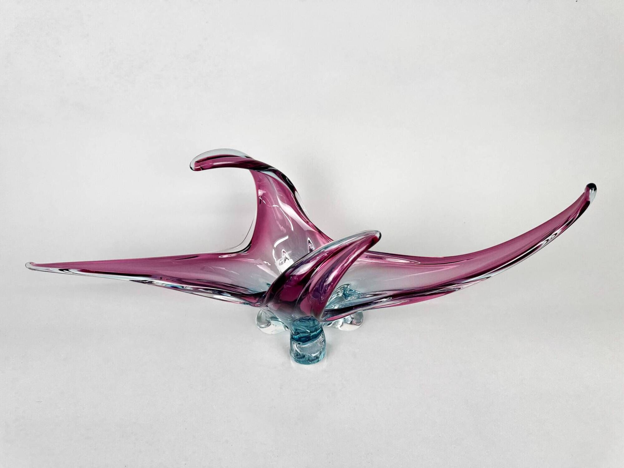 Bol en verre de Murano XXL du milieu du siècle, Italie