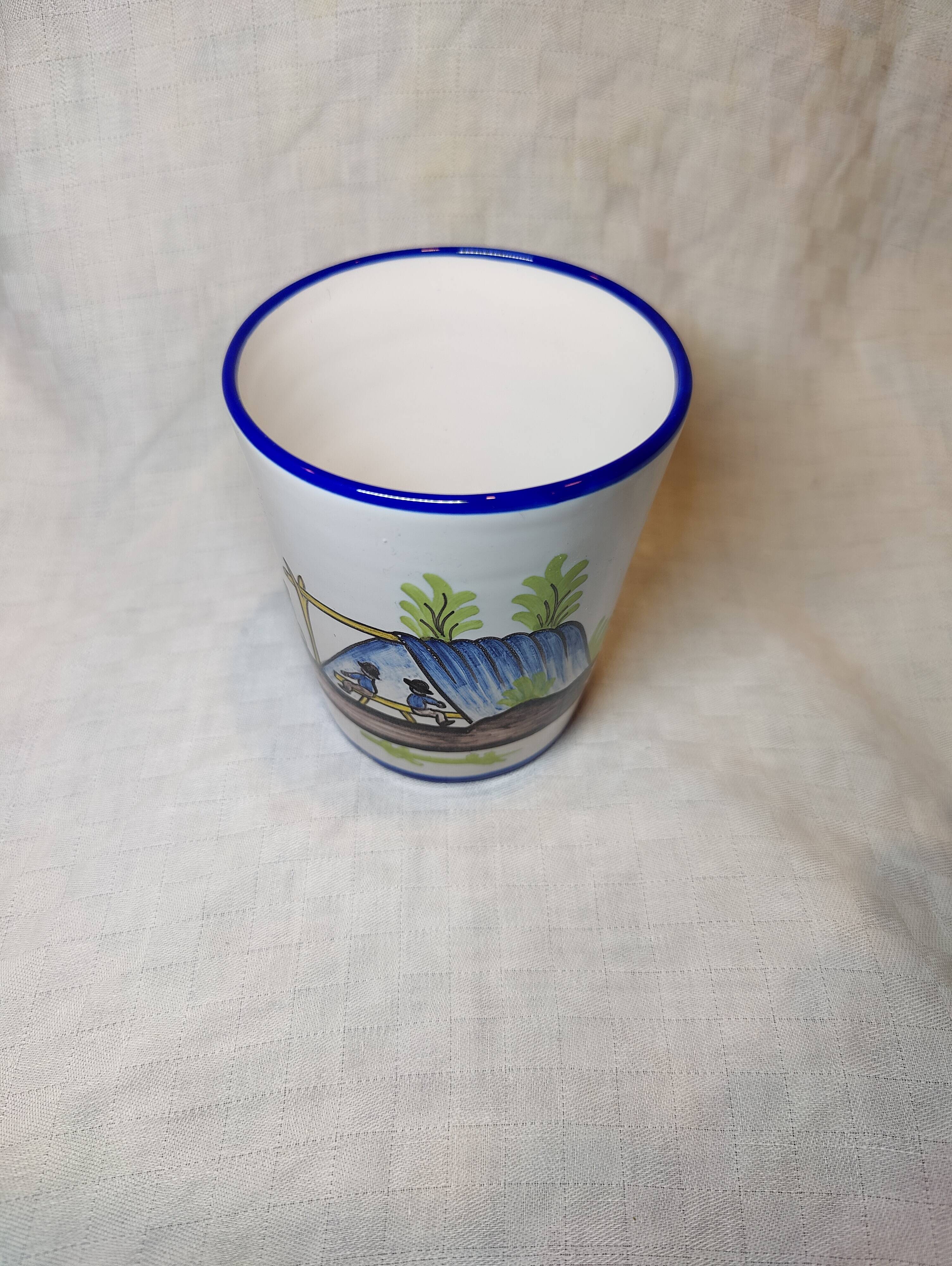 Nevers Montagnon earthenware cup commemorating the Revolution
