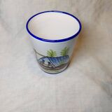 Nevers Montagnon earthenware cup commemorating the Revolution