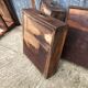 Antique Louis Philippe table in solid cherry and oak with 3 drawers