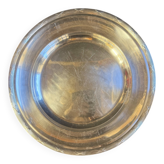 Large round serving dish – Silver-plated metal – Christofle