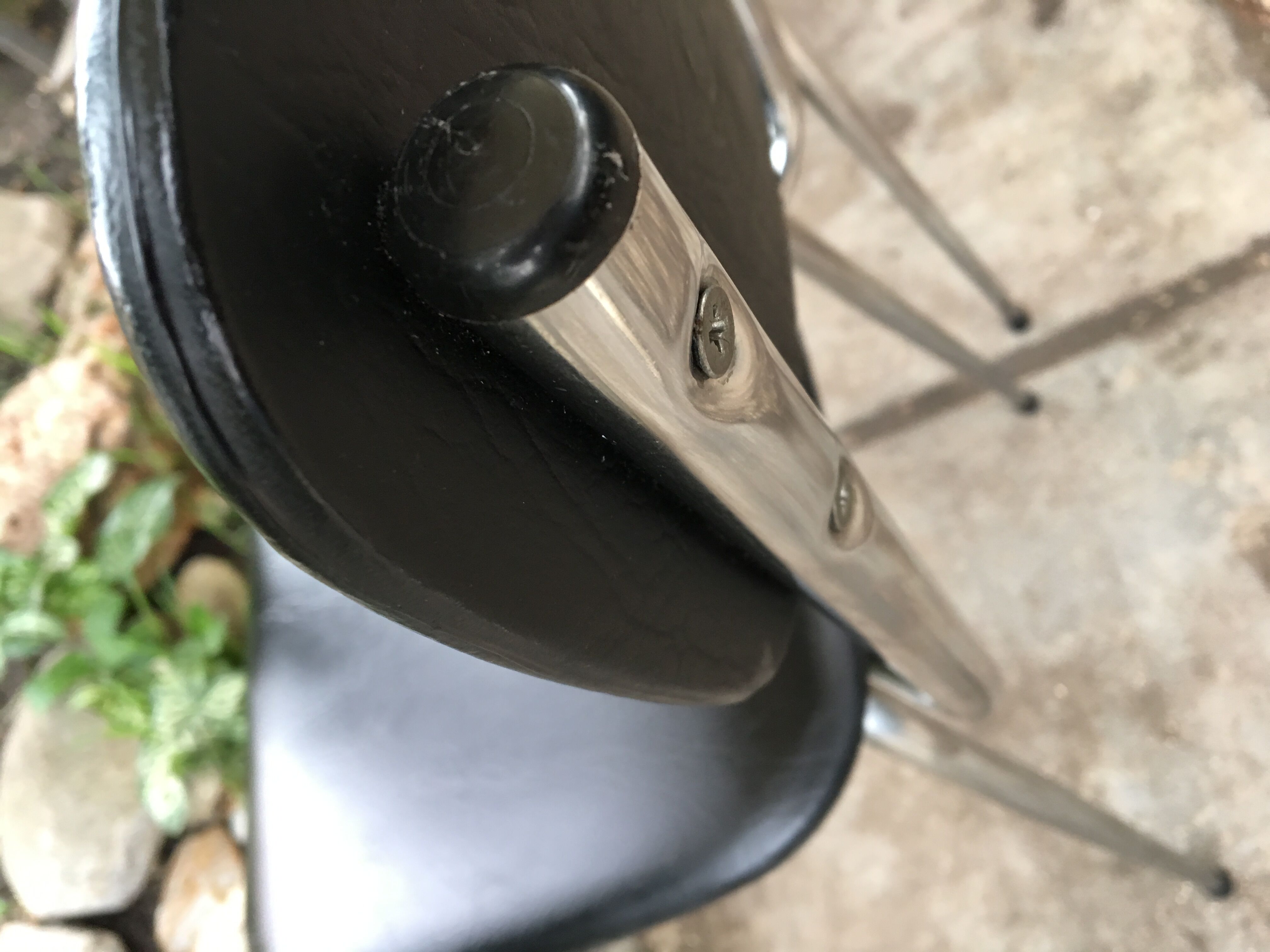 Vintage chrome and leatherette chairs