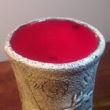 Francis Triay vase Earthenware signed incised decoration prehistoric fresco Ceramic 1950