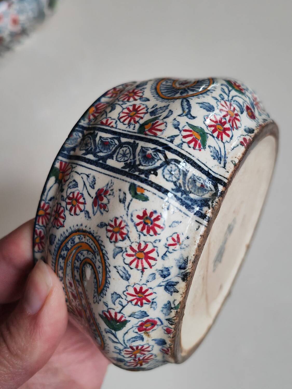 Gien 19th century cashmere bowl