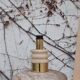 Table lamp in marble, brass and plastic, 1960