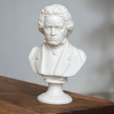 Small bust in alabaster beethoven