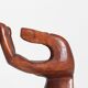 Sculptural wooden hand chair