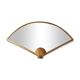 Vintage golden wooden mirror, '80s, Hollywood Regency