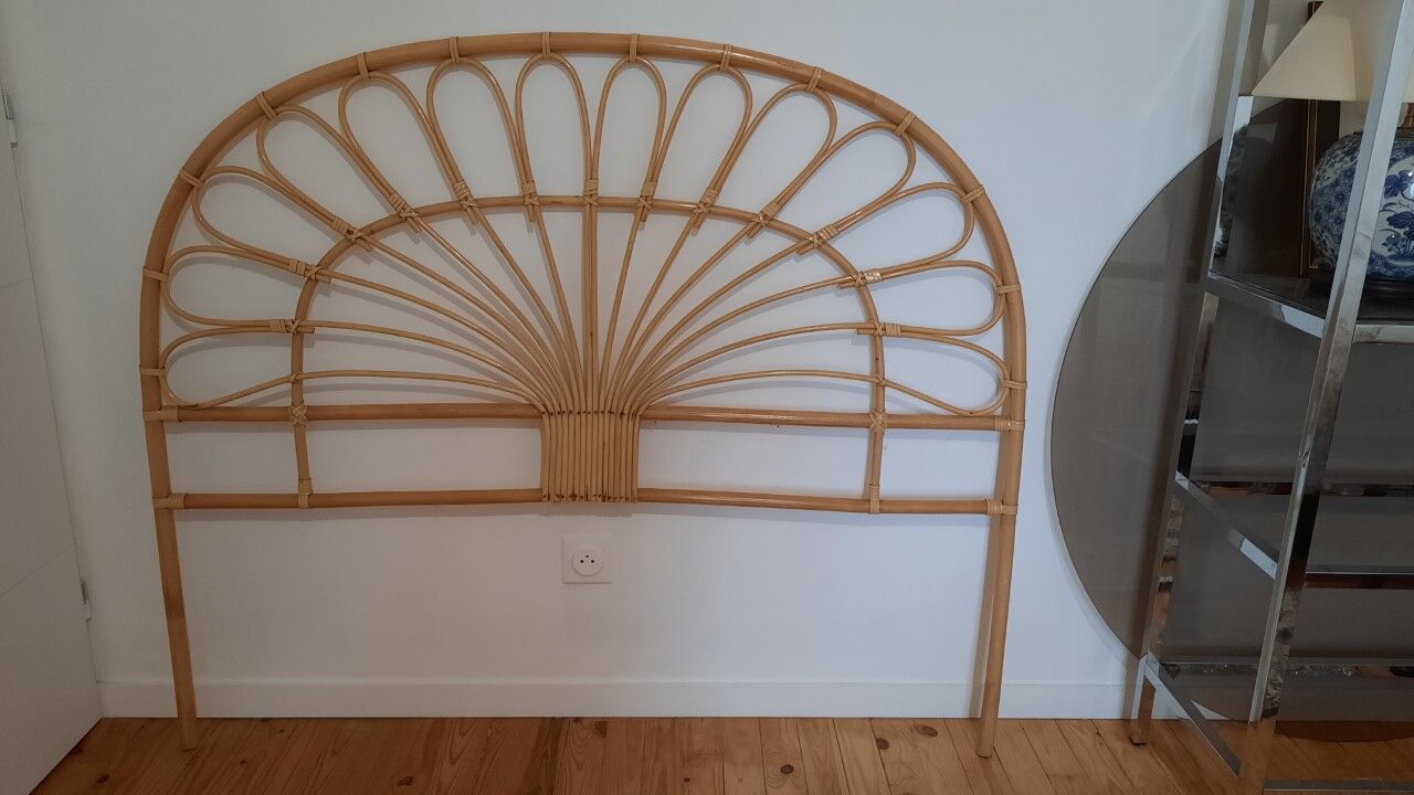 Rattan headboard