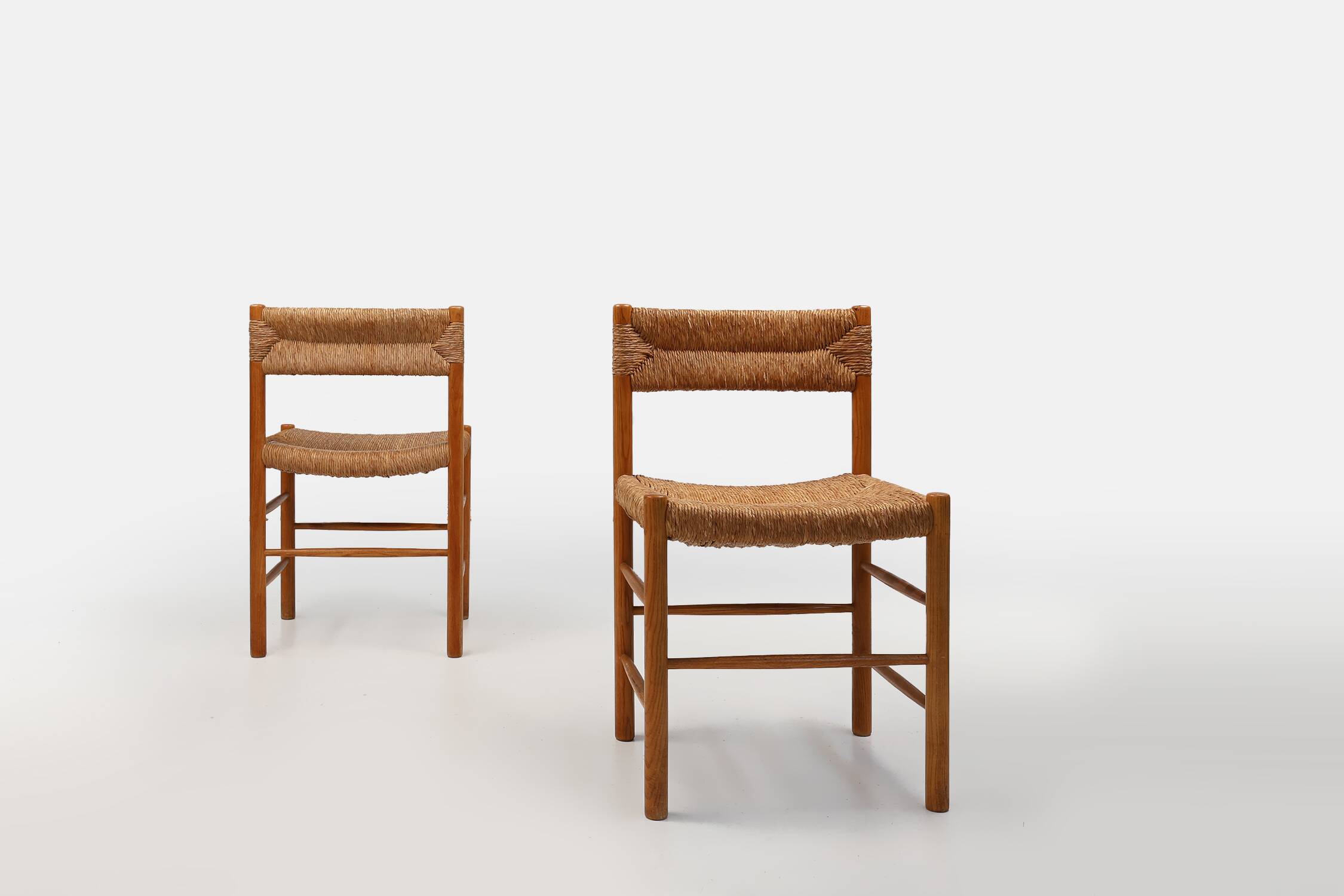 Pair Dordogne Straw Chair by Robert Sentou  1960s