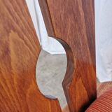 Ensemble de 2 chaises de salle à manger vintage tyroliennes en bois, style ferme autrichienne alpine