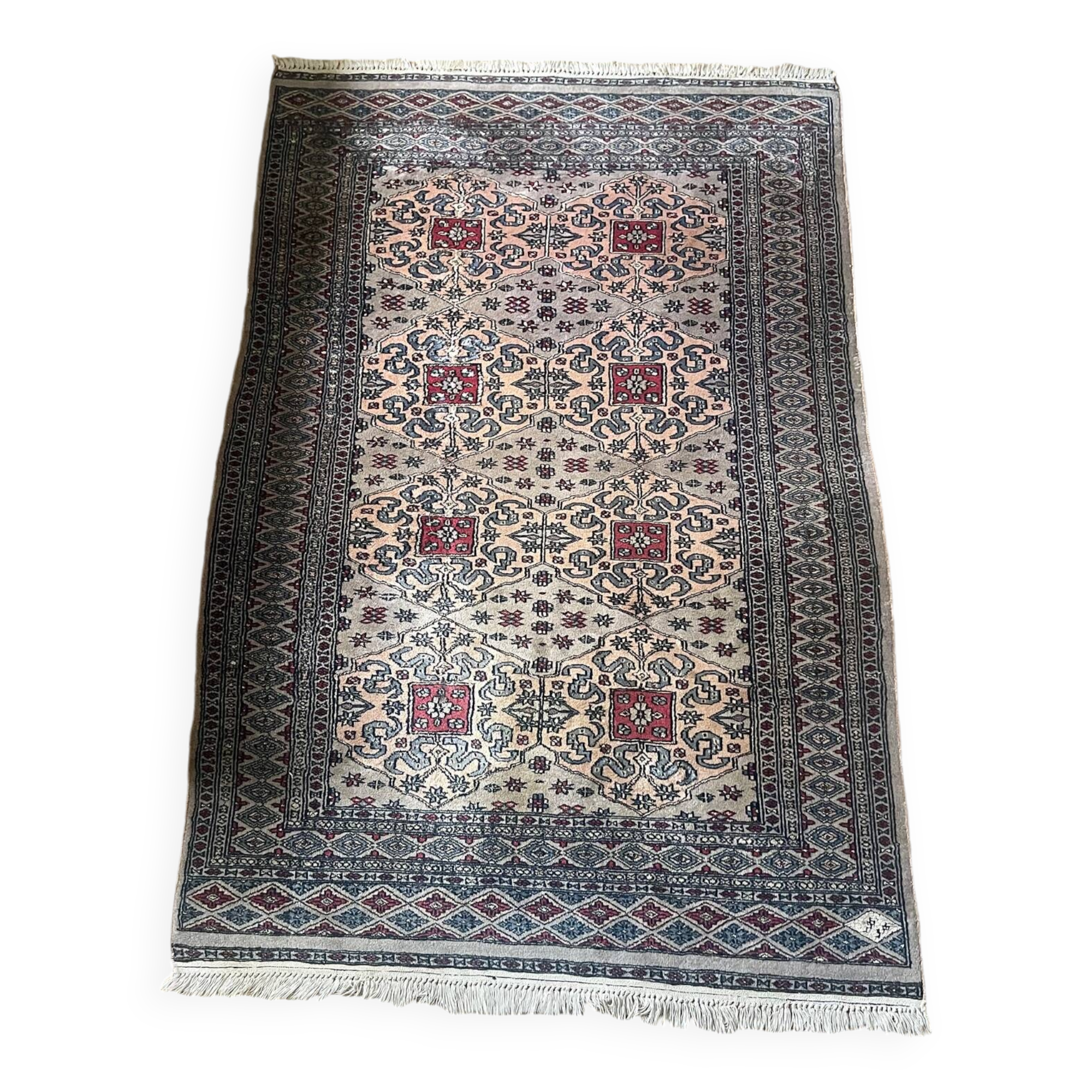 Antique Persian rug, signed.