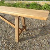 Solid wood farm bench 248 cm