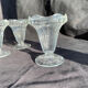 4 coupes de glace vintage en verre