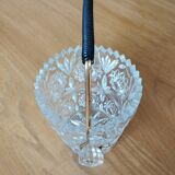 Crystal and brass ice bucket