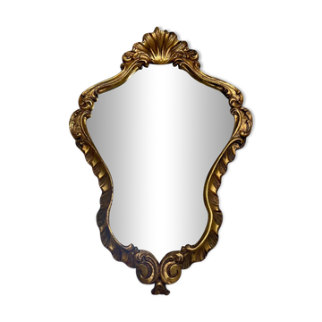Baroque mirror in gilded wood
