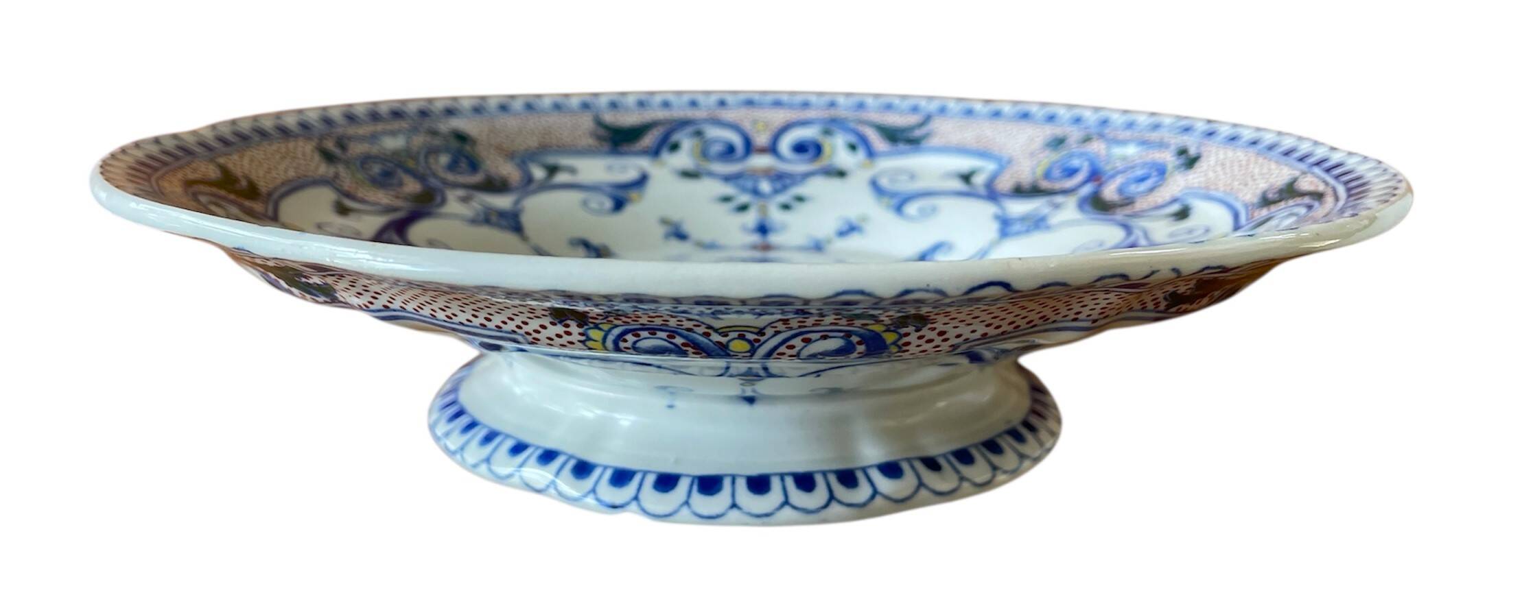 Antique Gien earthenware fruit bowl