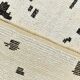 7x10 Neutral White Modern Super Soft Moroccan Rug, 216x294Cm