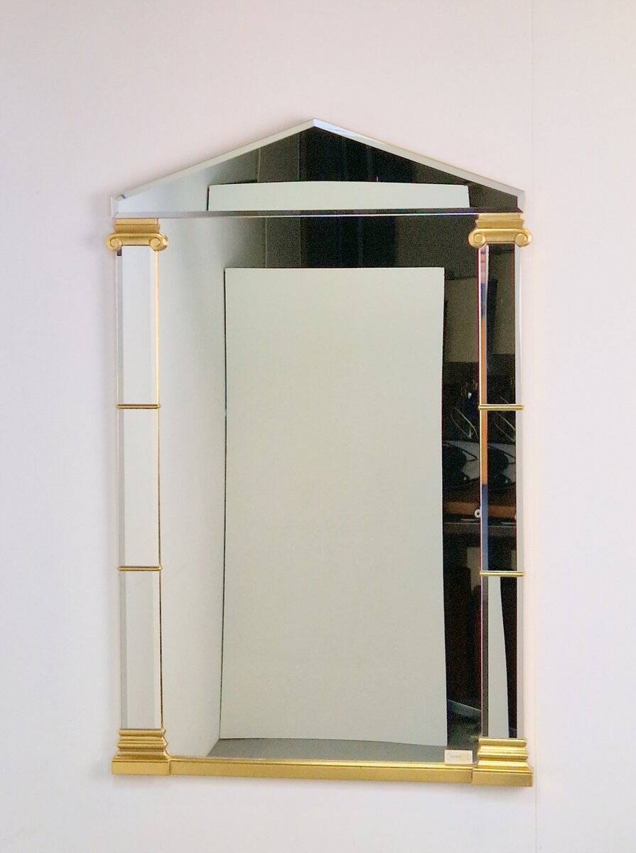 Hollywood Regency Gilded Mirror from Deknudt, Belgium, 1970