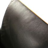 Paramount chair by Philippe Starck / black leather for Driade / 1989