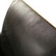 Paramount chair by Philippe Starck / black leather for Driade / 1989