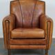 Sheepskin ArtDeco design armchair with a beautiful appearance