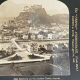 Old photography stereo, stereograph, luxury albumine 1903 Salzburg