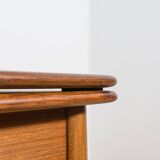 Mid-Century Square Extendable Teak Dining Table, Denmark, 1960s