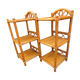 Chevets table de nuit en rotin vintage