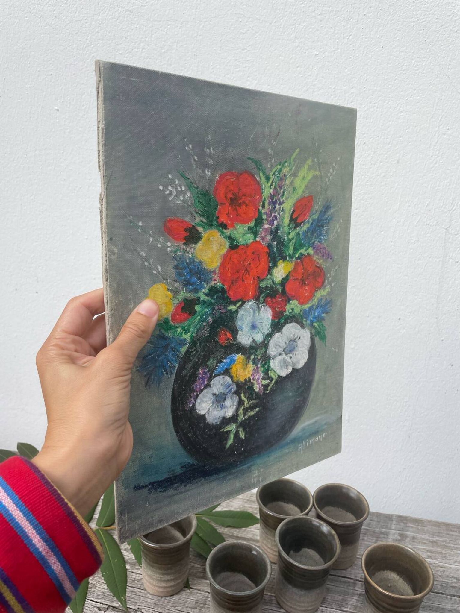 Flower bouquet painting