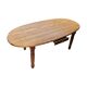 Extendable oval pine dining table 1970s