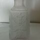 Moulded and frosted glass vase with Art Nouveau chimera decoration.