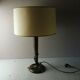 Plate table lamp, wooden, art deco