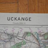 Vintage map of Uckange