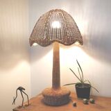 Lampe champignon en osier 75cm