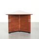 Table basse/table d'appoint en design Art Déco triangulaire