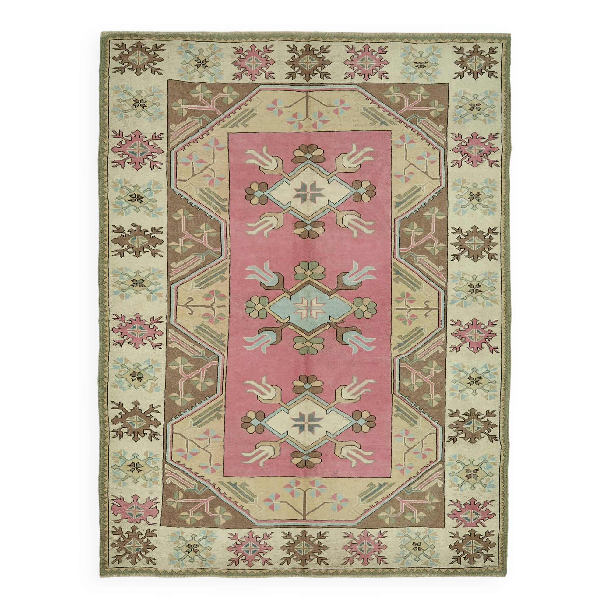 Turkish Vintage Anatolian Rug 215 cm x 280 cm