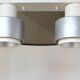 Ceiling lamp indus 2 large spots with a lampshade reflector aluminum