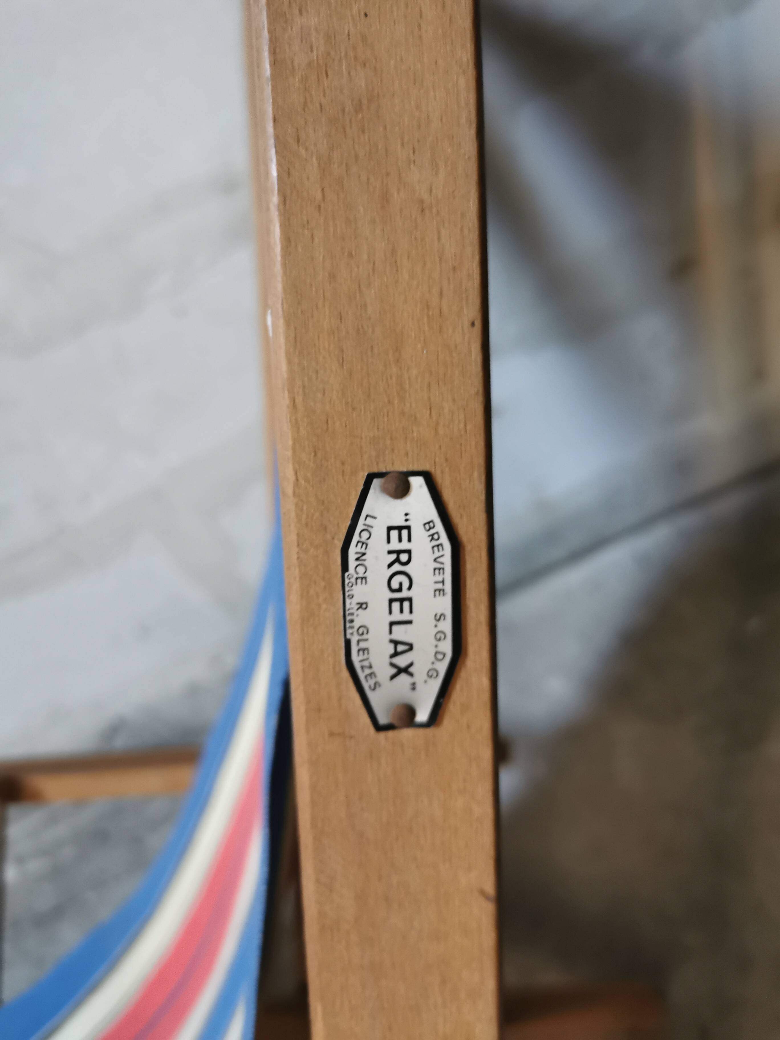 Folding beach lounge chair, Ergelax Chilean deckchair