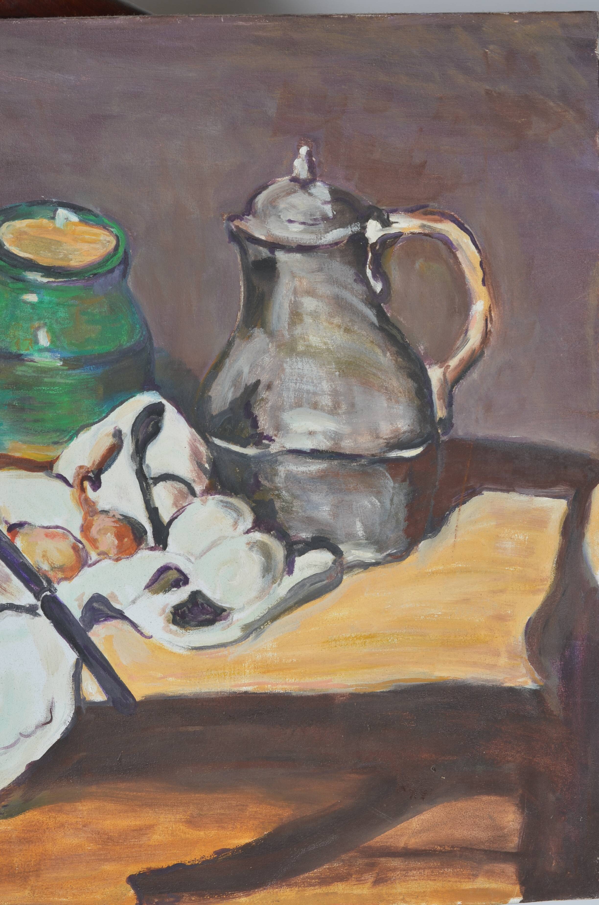 Oil on canvas still life