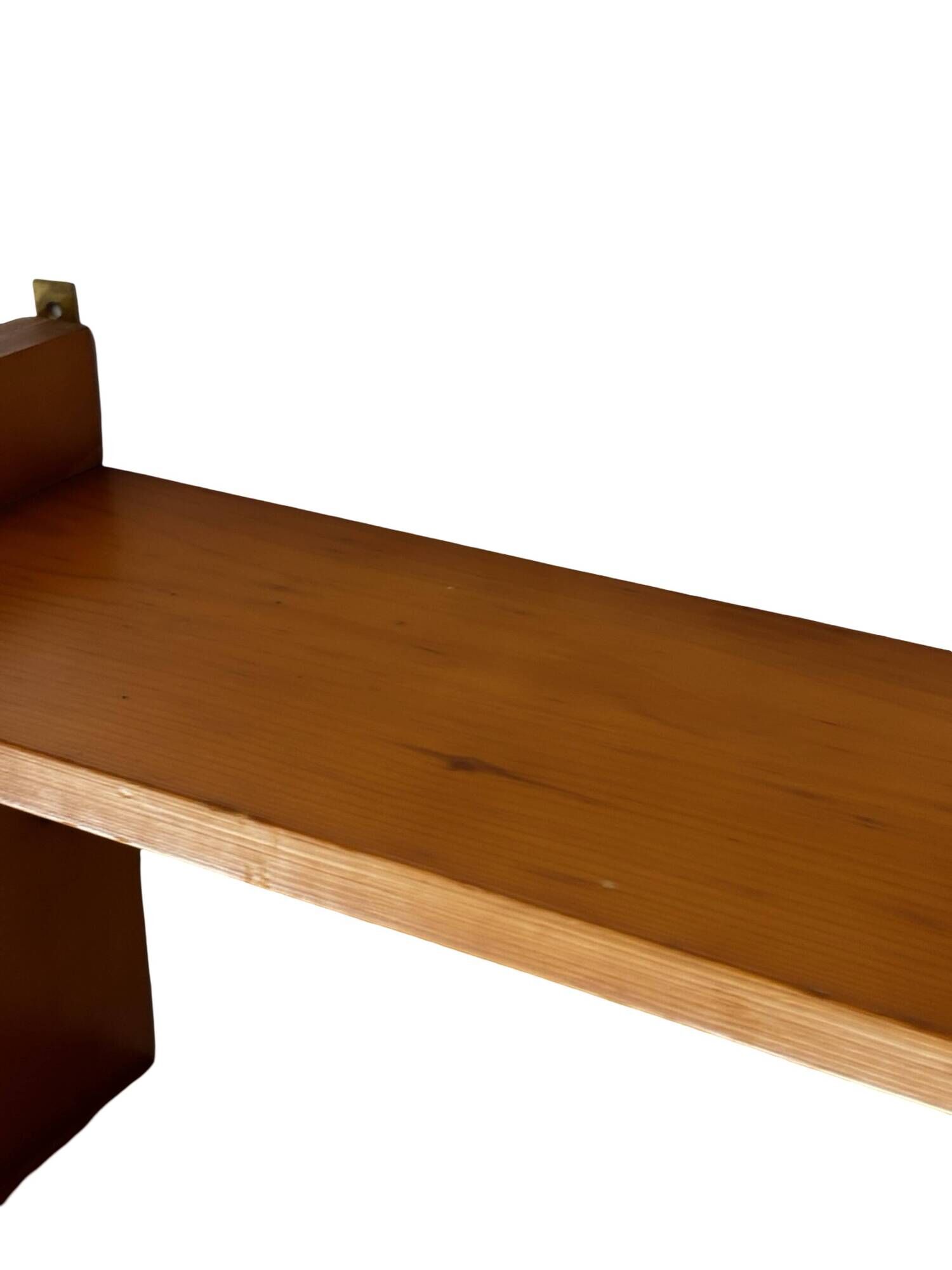 Vintage wooden wall shelve rack in pinewood minimalist design