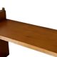 Vintage wooden wall shelve rack in pinewood minimalist design