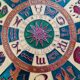 💞 vintage 70s, pretty decorative plate zodiac sign