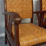Pair of colonial style armchairs