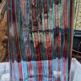 Blue and red Murano vase attributed to Vetreria Fratelli Toso