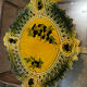 Ceramic plate Vallauris - Pierced decoration Olives - 1950s