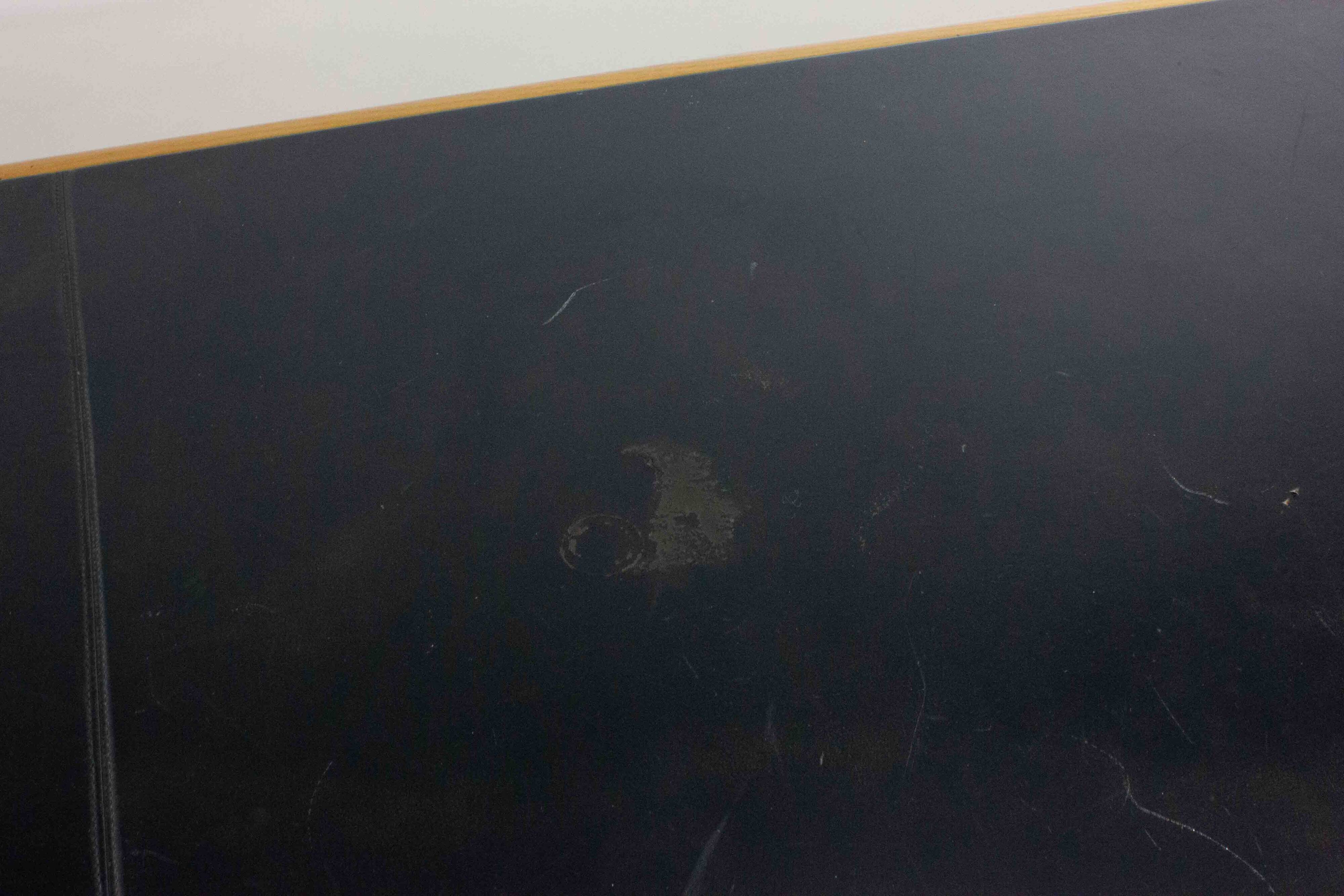 Warren Platner Large Leather Desk by Knoll International, 1973