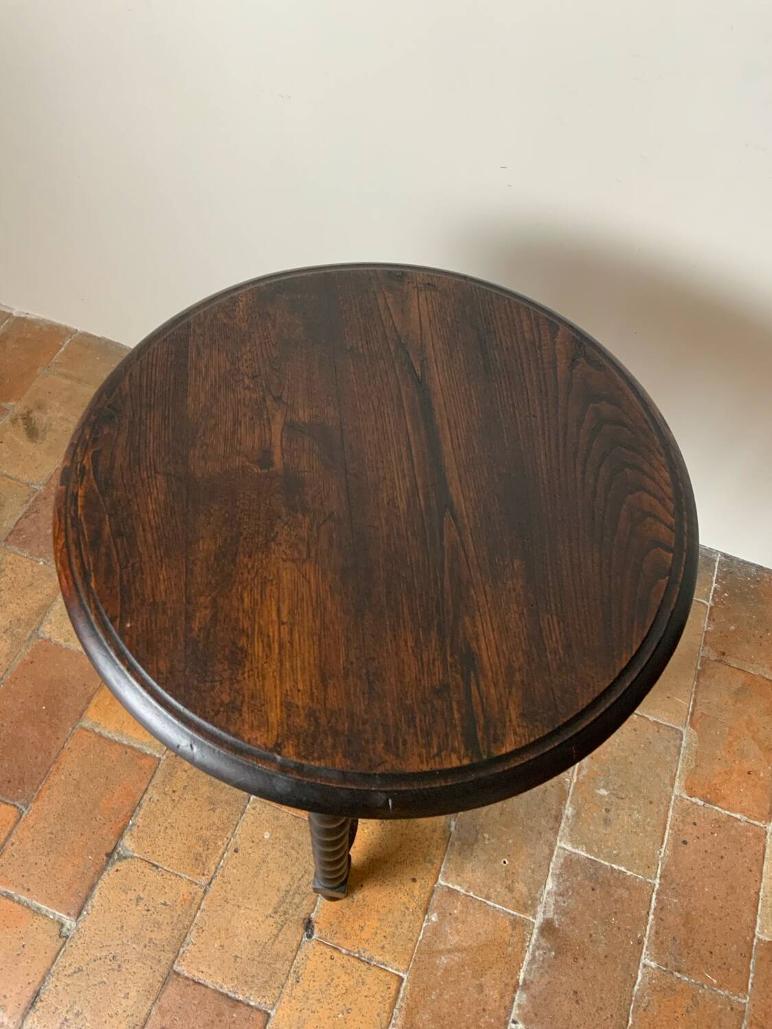 Turned wooden table